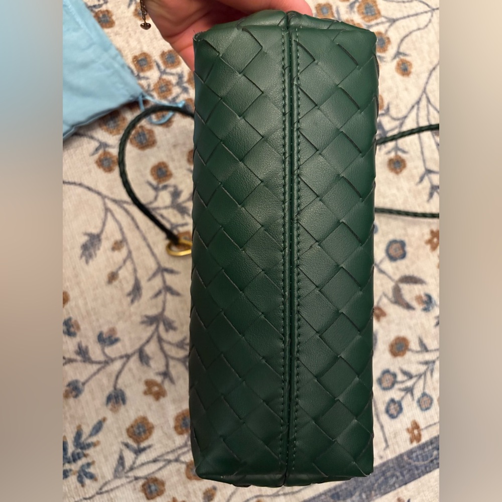 Fred and Tiffany woven leather top handle shoulder bag hunter green - Picture 8 of 15